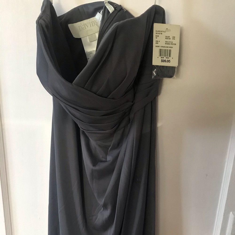 Charcoal bridesmaid dress🖤